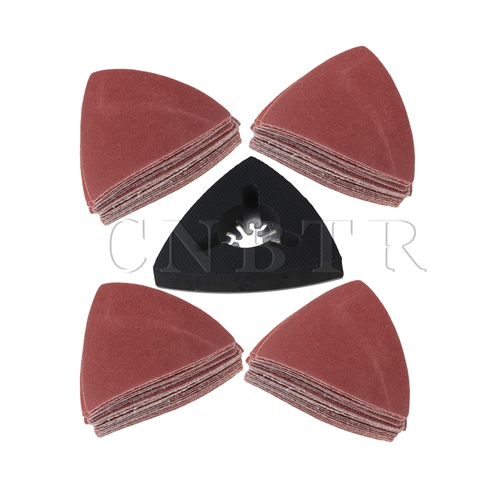 CNBTR 5 x 80mm Universal Oscillating Polishing Triangular Sanding Pad Sandpaper Set CNBTR 5 x 80mm Universal Oscillating Polishing Triangular Sanding Pad Sandpaper Set