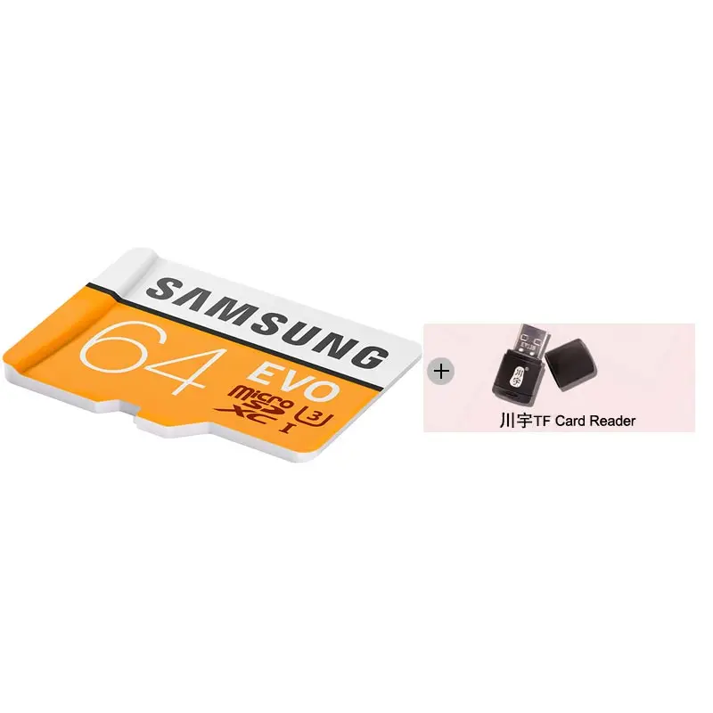 Карта памяти samsung 64 Гб micro sd 256 ГБ 128 ГБ tarjeta mini sd carte microsd 4K HD SDXC класс 10 для мобильного телефона UVA cartao Memoria - Емкость: MP64G-TFReader