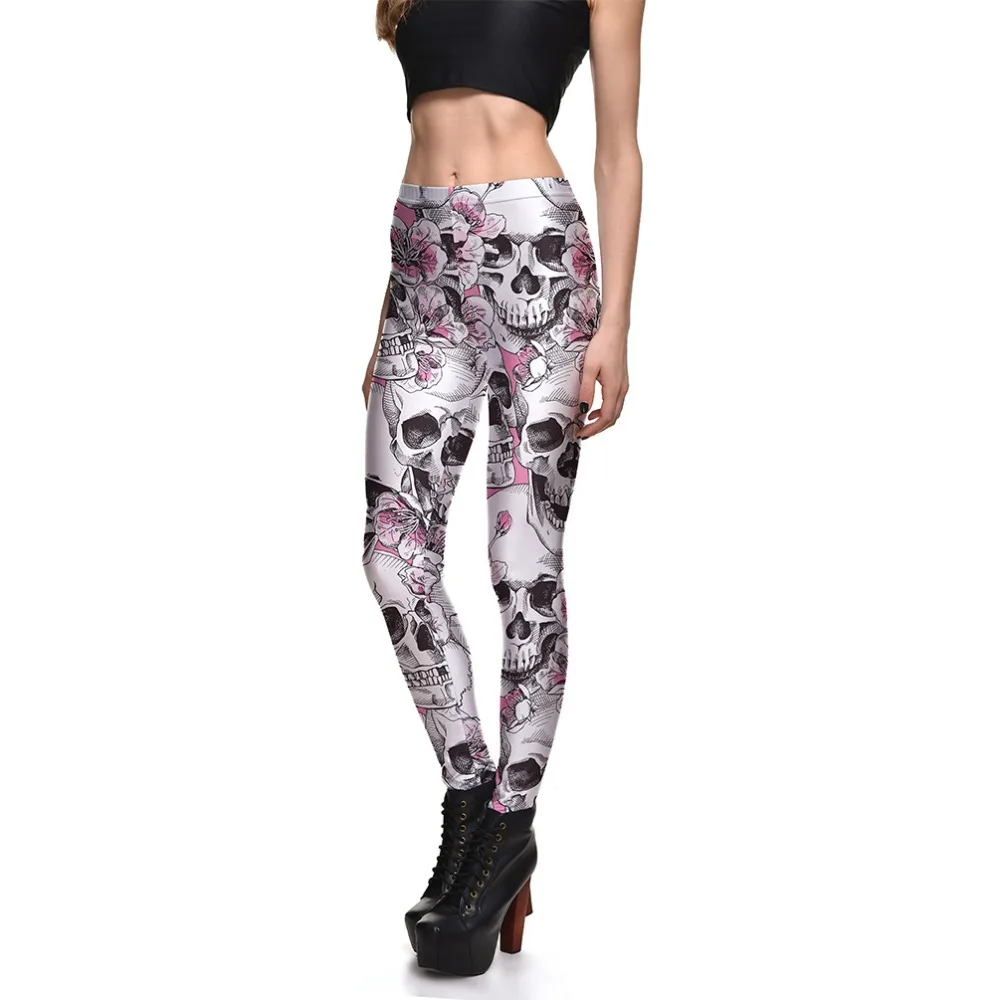 Buy Skull Leggings New Arrival Women's Skull&Peach