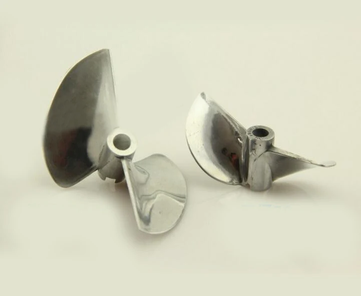 

Aluminum alloy metal 2-blades boat paddle propellers for RC 26cc Gasoline boat outer diameter 70mm 78mm shaft diameter 6.35mm