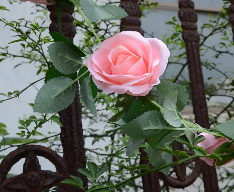 180 см висячая Цветочная Гирлянда свадебная АРКА шелковая гирлянда с розами
