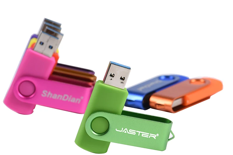 JASTER высокоскоростной флеш-накопитель USB 3,0 128GB 256GB Roation Pendrive USB3.0 флеш-накопитель 64GB 32GB 16GB металлический u-диск