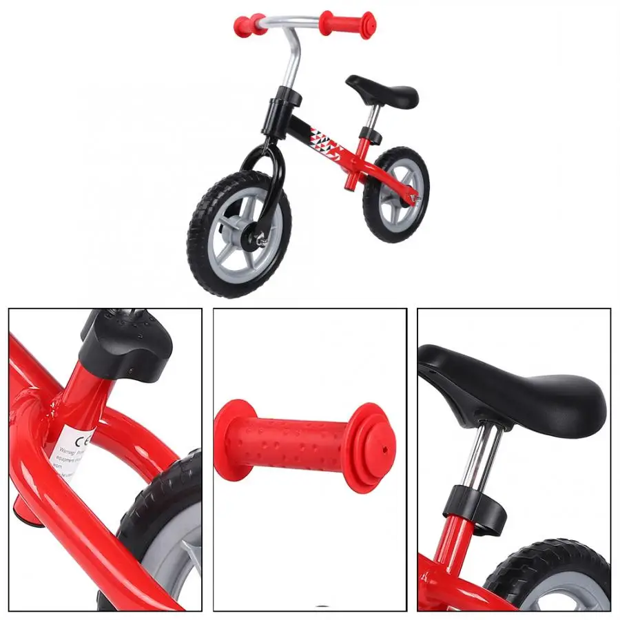 Discount Baby Sliding Bike Non-slip Black Wheel No Pedal Children Self Balance Scooters Adjustable high Walker Bicycle 3