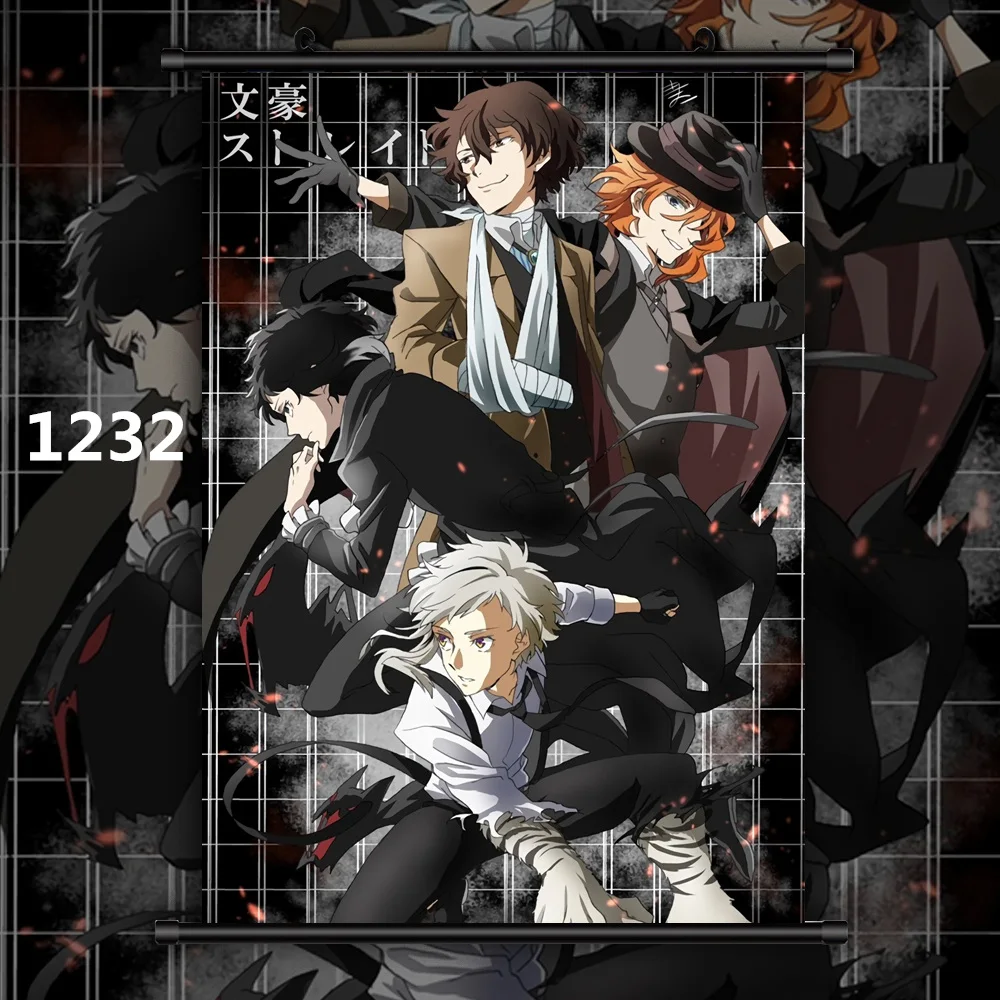 Bungou бродячие собаки Dazai Chuuya Ryunosuke Аниме Манга настенный плакат свиток C - Цвет: 1232