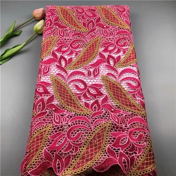 

Amazing party guipure mesh cloth African polyester water soluble lace fabric for party dress HSW8(5yards/lot)