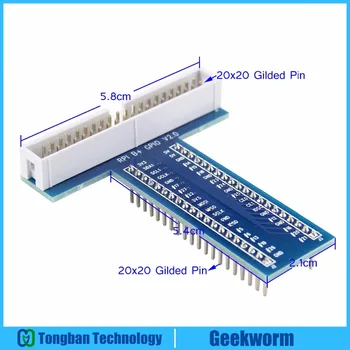 

Raspberry Pi 3 Nextron Gilded T Style Plus Breakout GPIO Adapter Plate | GPIO Expansion Board for Raspberry Pi 3 Model B / 2B