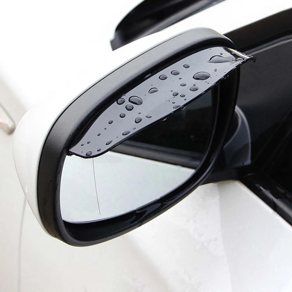 2 шт., универсальное гибкое ПВХ Автомобильное Зеркало для бровей, дождевик, автомобильные аксессуары, зеркало заднего вида, дождевик, непромокаемые Лезвия