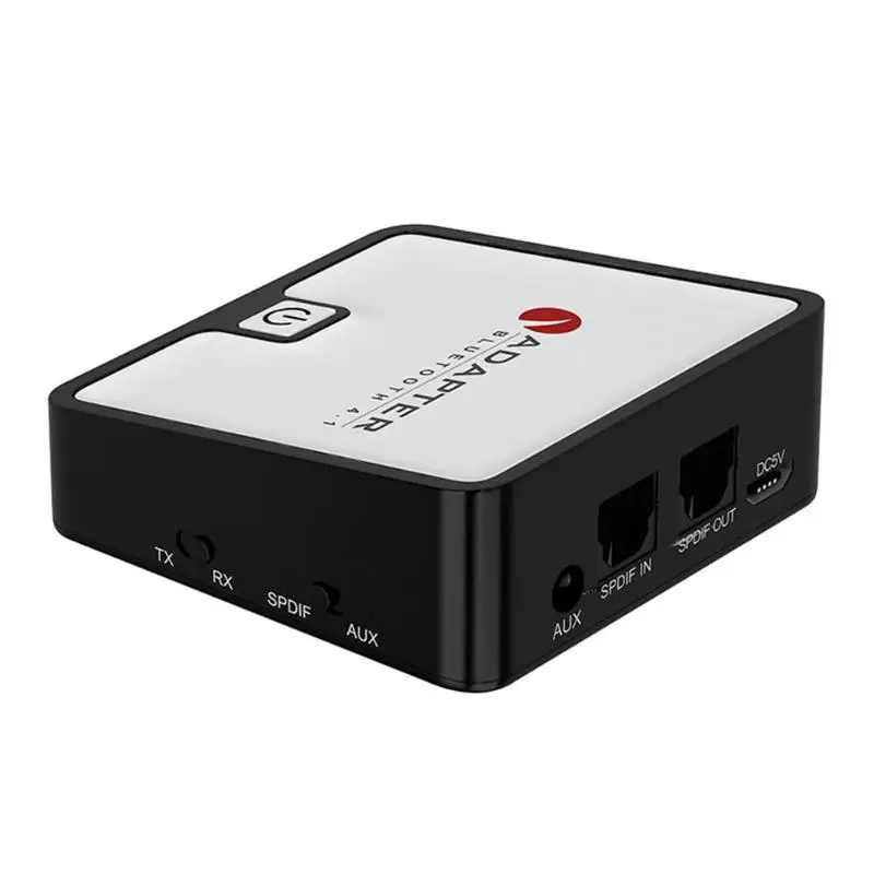 2 в 1 Bluetooth передатчик приемник беспроводной стерео аудио адаптер Bluetooth приемник SPDIF AUX 3,5 мм для динамика - Color: White