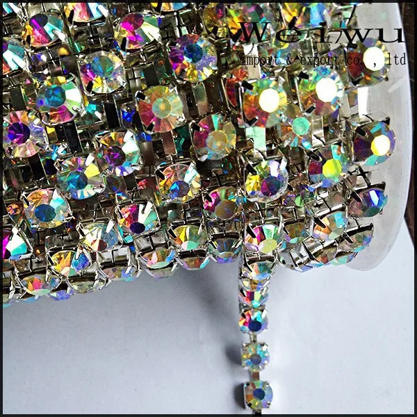 Crystal AB Rhinestone Chain 3