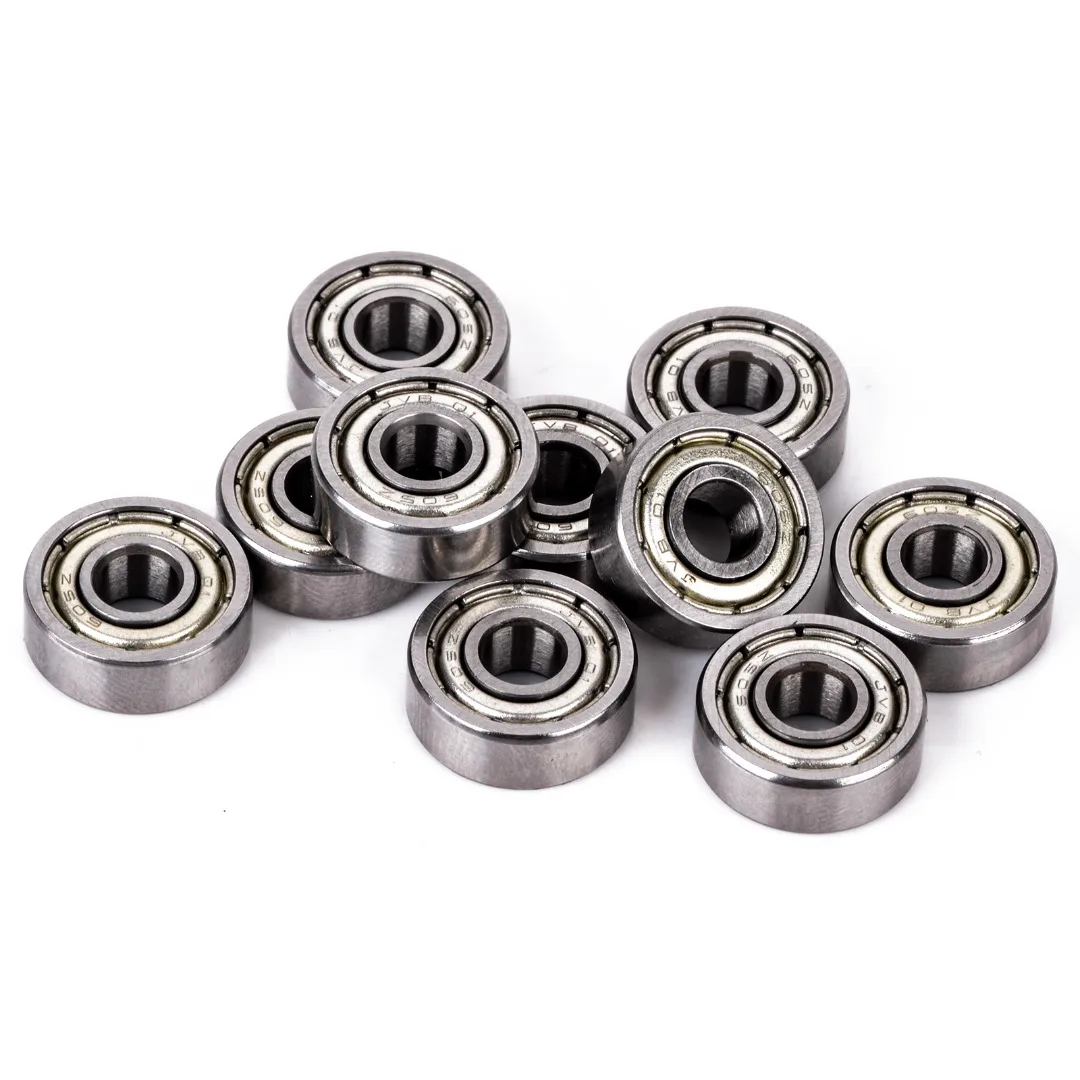 10pcs 605-ZZ Small Deep Groove Bearing Mayitr Metal Shielded Miniature Radial Ball Bearings 5x14x5mm For RC Cars Trucks