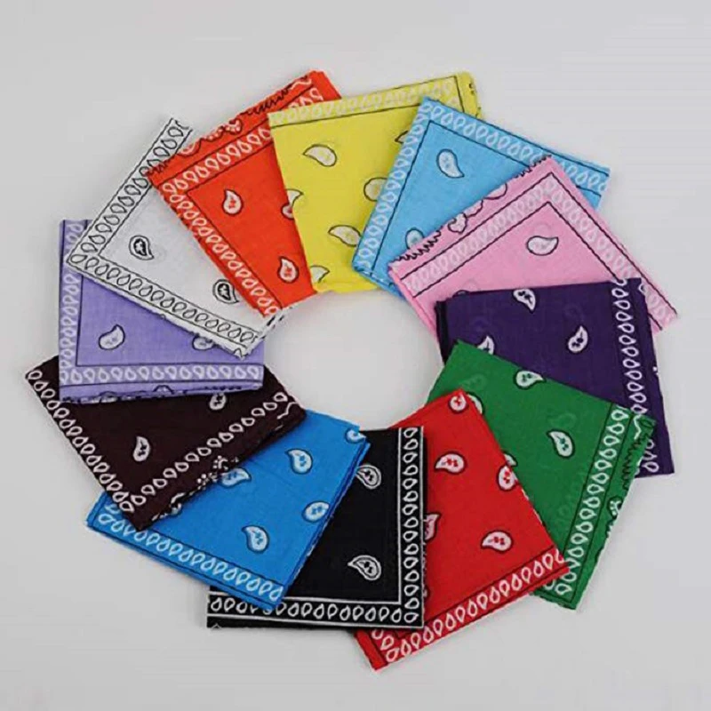 

24/pcs Assorted Bandanas 100% Cotton Novelty Double Sided Print Paisley Cowboy Bandana Party Favor Scarf Headband Handkerchiefs