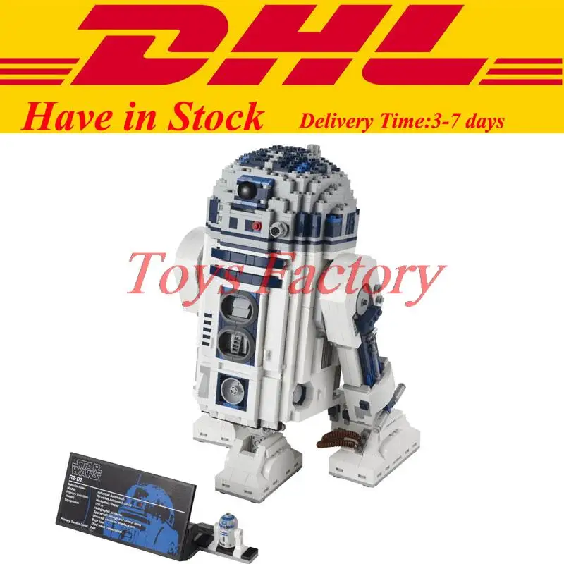 

In Stock DHL LELE 35009  LEPIN 05043 Star War Series The R2-D2 Robot Building Blocks Bricks Minifigure Toys Gifts Clone 10225
