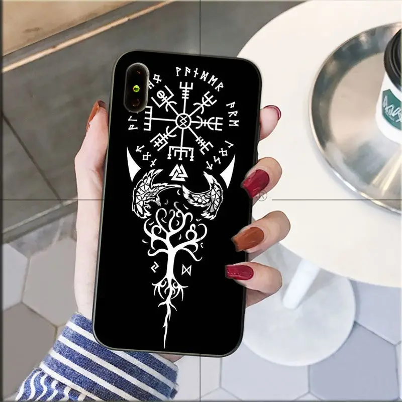 Ruicaica Viking Vegvisir Odin нордический ТПУ мягкий силиконовый черный чехол для телефона для iPhone X XS MAX 6 6S 7 7plus 8 8Plus 5 5S XR