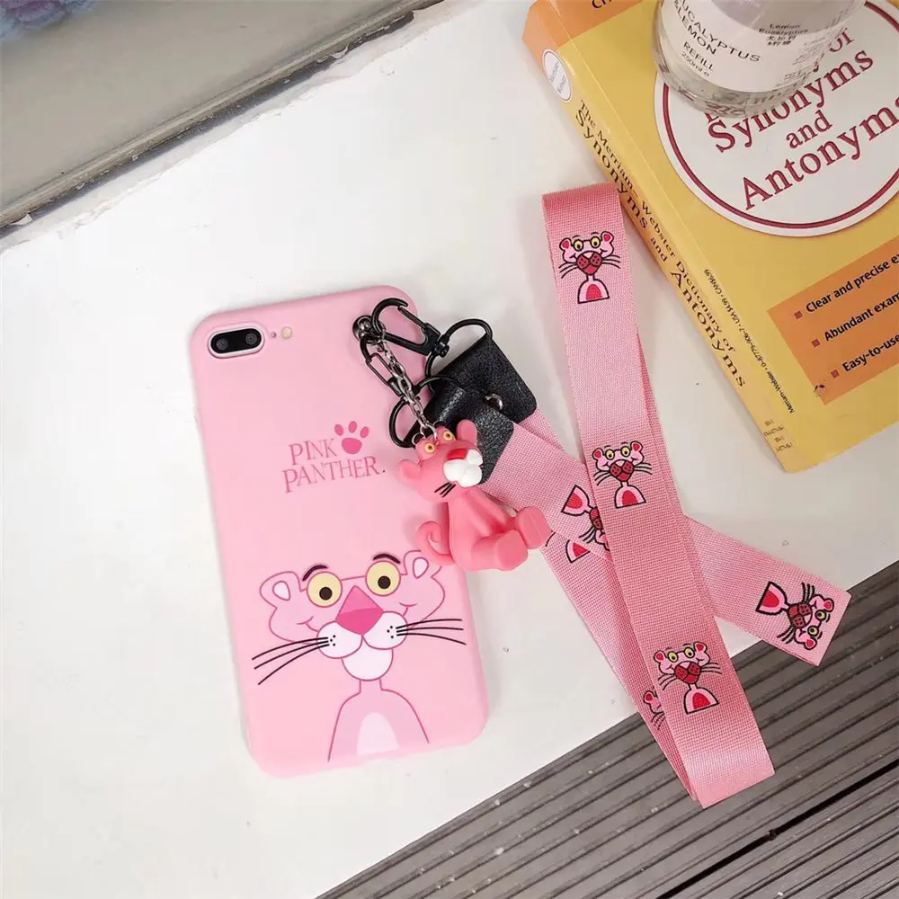 Розовая пантера мягкий чехол для телефона huawei P9 P10 P20 P20Pro плюс Lite Nova руки веревку с