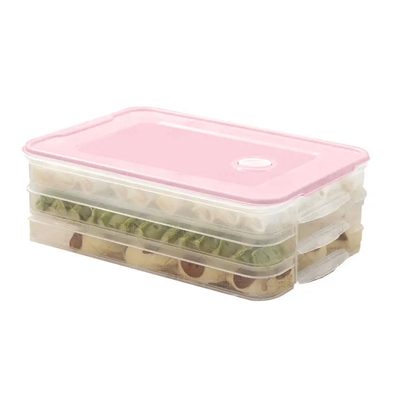 3 layers 1 lid Пластиковый контейнер для фруктов и овощей холодильник для хранения микроволновой печи контейнер с крышкой кухонные коробки для хранения - Цвет: 3 layers 1 lid