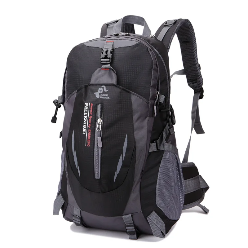 Походный рюкзак для спорта на открытом воздухе, рюкзак для путешествий, сумка для велоспорта для мужчин и женщин, походный рюкзак для верховой езды, альпинизма, водонепроницаемый 40л, 8 цветов - Цвет: Черный цвет