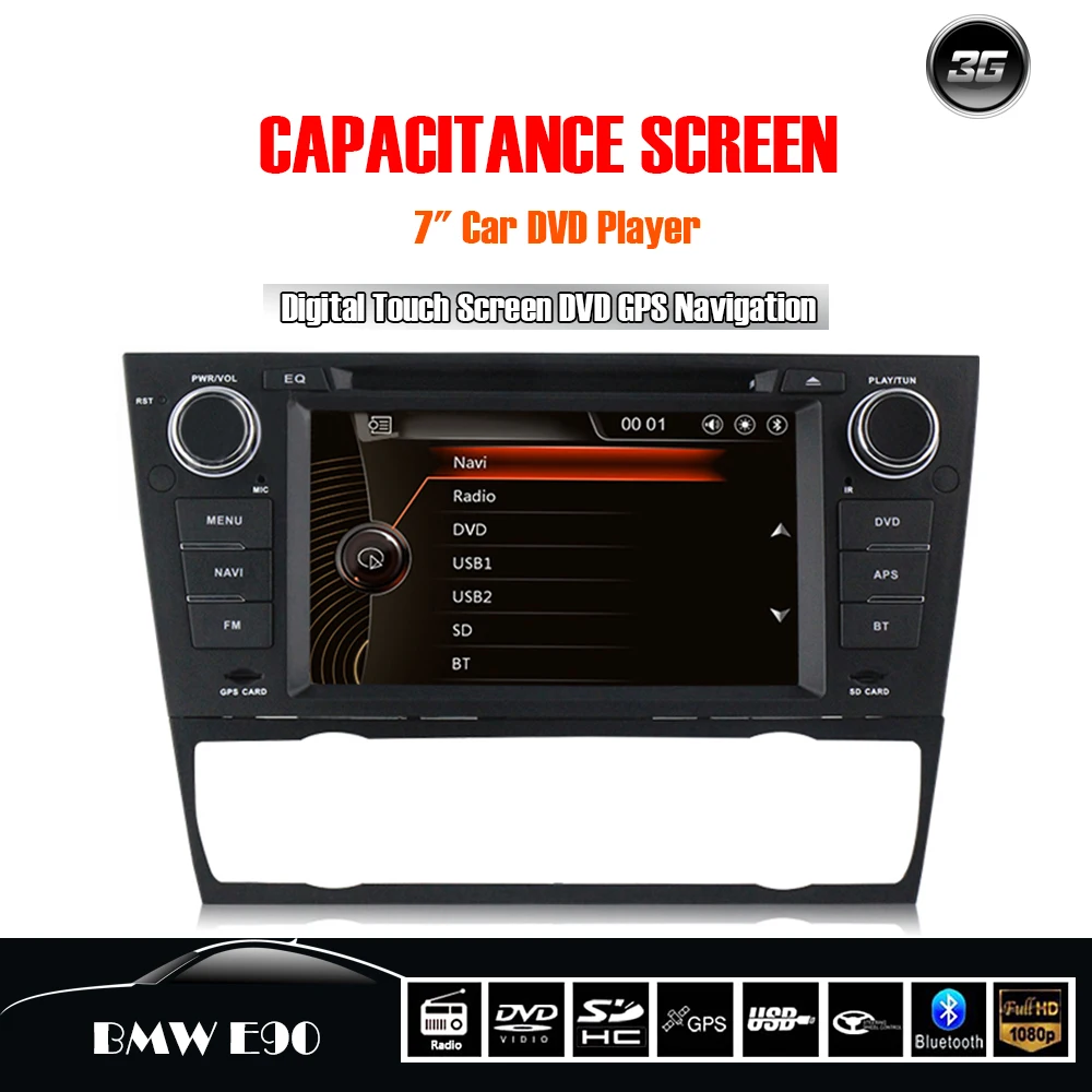 7" Car DVD Player Navigation For BMW E90 3 Series (2005 Onwards) Saloon