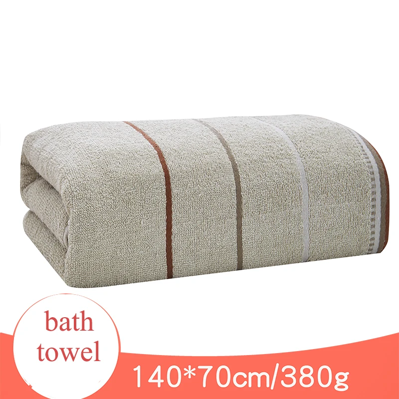 Банные полотенца для взрослых хлопок 70x140 см полотенца для ванной однотонное цветное банное полотенце - Color: Black