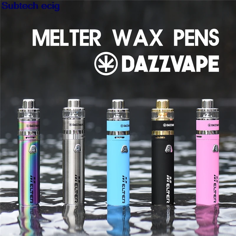 

100% Original Dazzvape Melter Wax Pen Kit Built-in 1400mAh Battery Concentrate Jar Magnetic Atomizer With Triple Quartz Coil