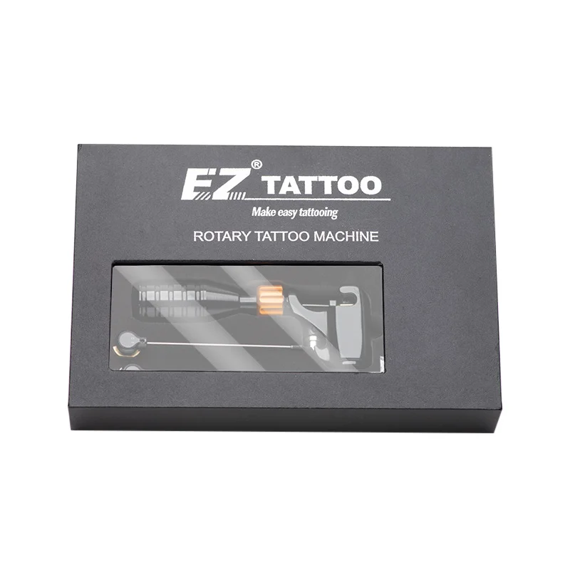 EZ летучая мышь картридж татуировки пулемет с 3 шт. Interable cams Япония DC Coreless двигатель золото / серый тиски Изменение
