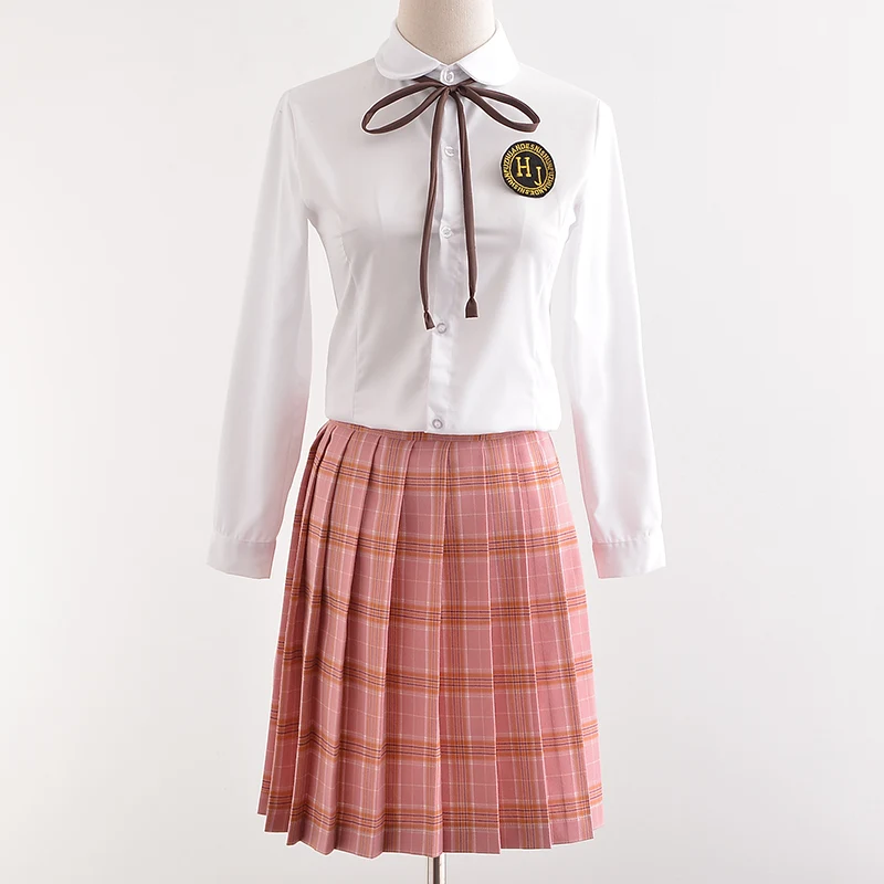 UPHYD школьная Униформа Дизайн Интернет-магазина топ + клетчатая юбка + галстук для школьниц костюмы моряка аниме-косплей для Хэллоуина наряды