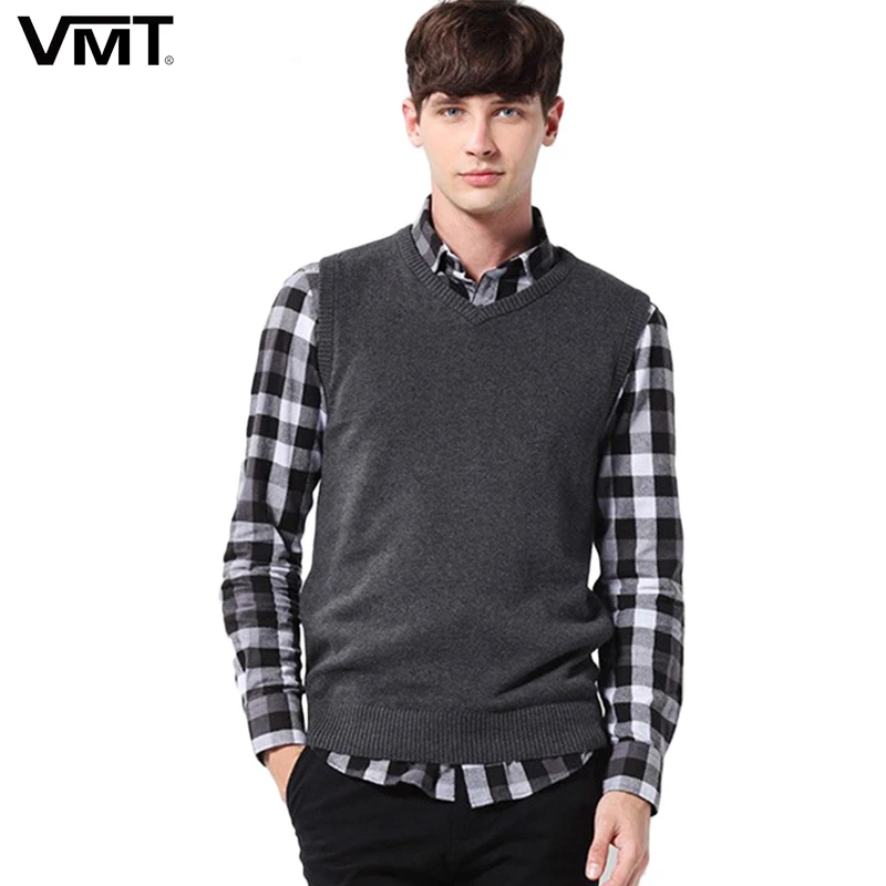 2016 Mens' Pullover Sweater Vest V Neck New Sweater 100%
