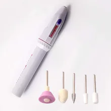 1 Набор 5 бит для профессионального аппаратного маникюра пилочка для ногтей дрель, художественный салон карандаш для маникюра инструмент лак товар для ухода за ногами