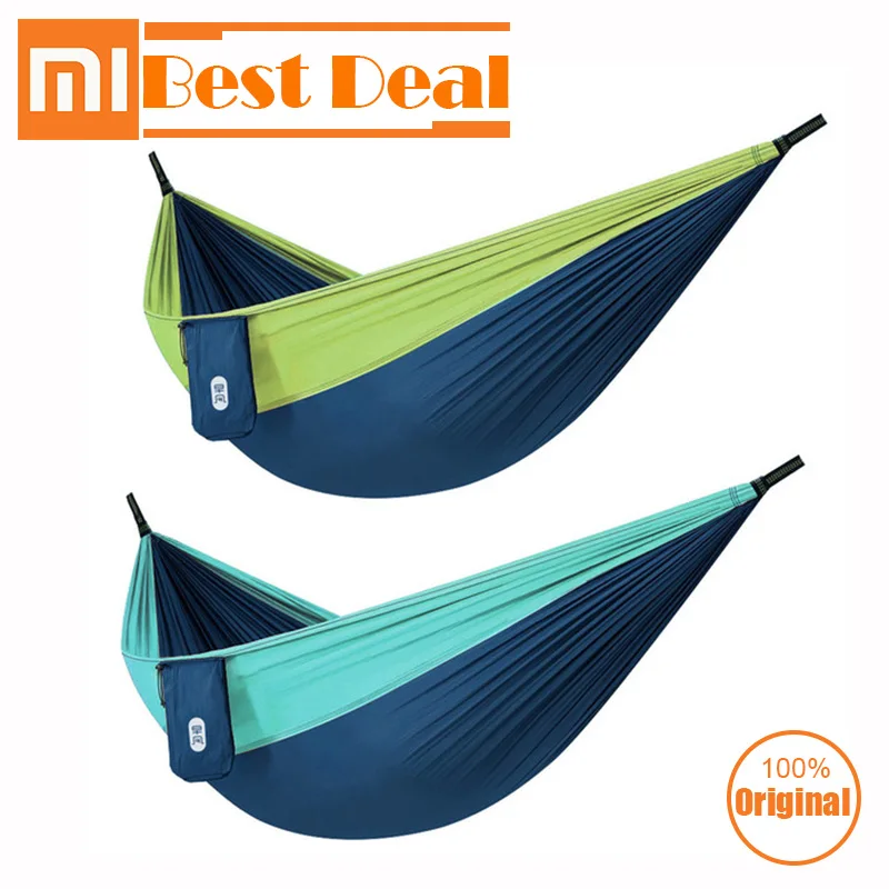 

Xiaomi Zaofeng Outdoor Hammock Parachute Cloth 300kg load-bearing Anti-rollover Camping Hanging Sleeping Bed Swing for outdoor