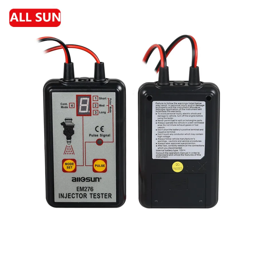 

All-Sun EM276 Injector Tester 4 Pluse Modes Powerful Fuel System Scan Tool