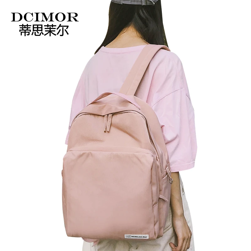 

DCIMOR Laptop Backpack College Student School Backpack for Teenager Girls Canvas Women Backpack Feminine Travel Bagpack Mochila