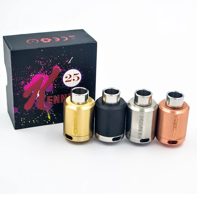 

Kennedy 25 RDA SS Material Electronic Cigarette 25mm Diameter Rebuildable Atomizer ECigs for Mech Box Mechanical Mod Vape Kits