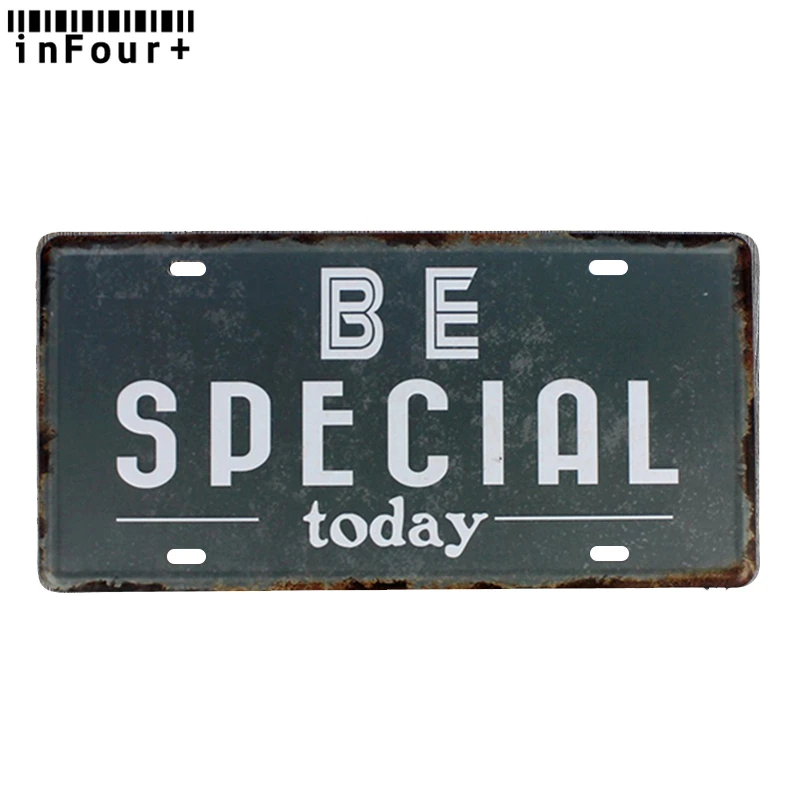 Be Special Today металлический номерной знак для автомобиля винтажный Декор дома