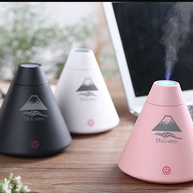Creative Cool Mist Volcanic Humidifier Night Light Usb Mini Creative Cool Mist Volcanic Humidifier Night Light Usb Mini Touch Sensitive Switch Desk Home Office
