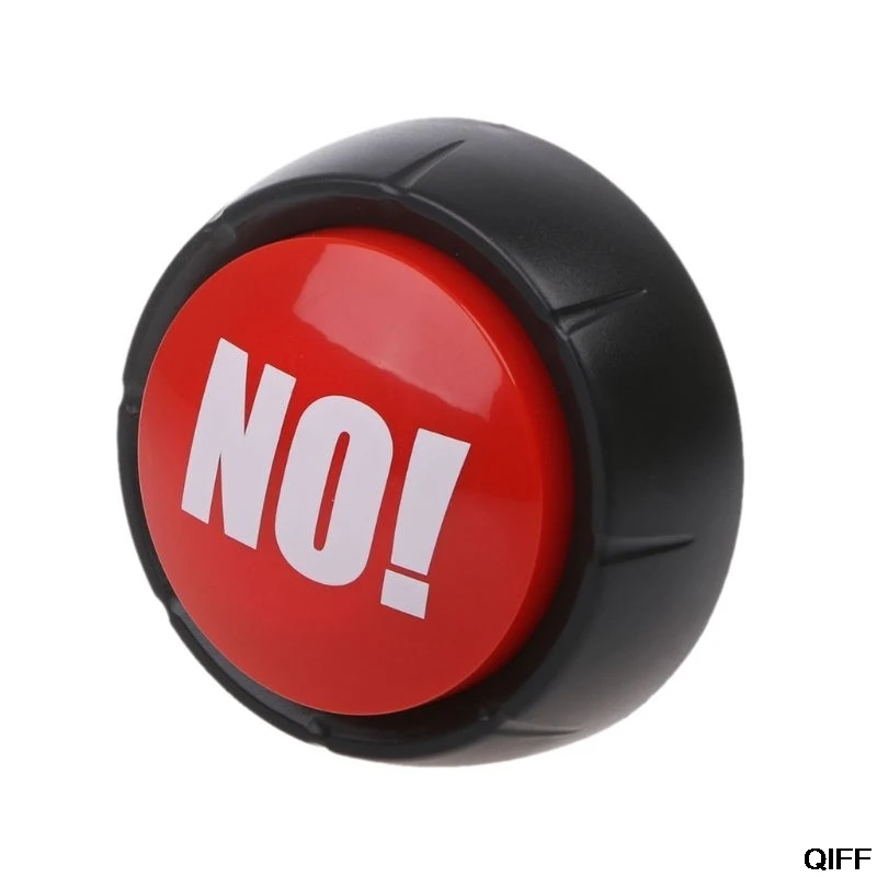 

Drop Ship&Wholesale Novelty Big Red NO Button No Sound Button Desktop Sound Toy Great For Parents Co-Workers Gag Joke May06