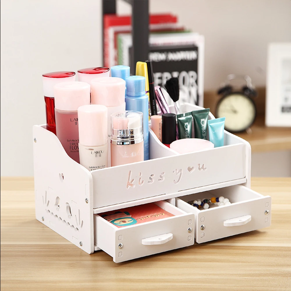 ONNPNNQ Stylish Makeup Brush Storage Box Cosmetic case Lipstick Holder Sundries Small Objects Box Wholesale Desktop Organizer4