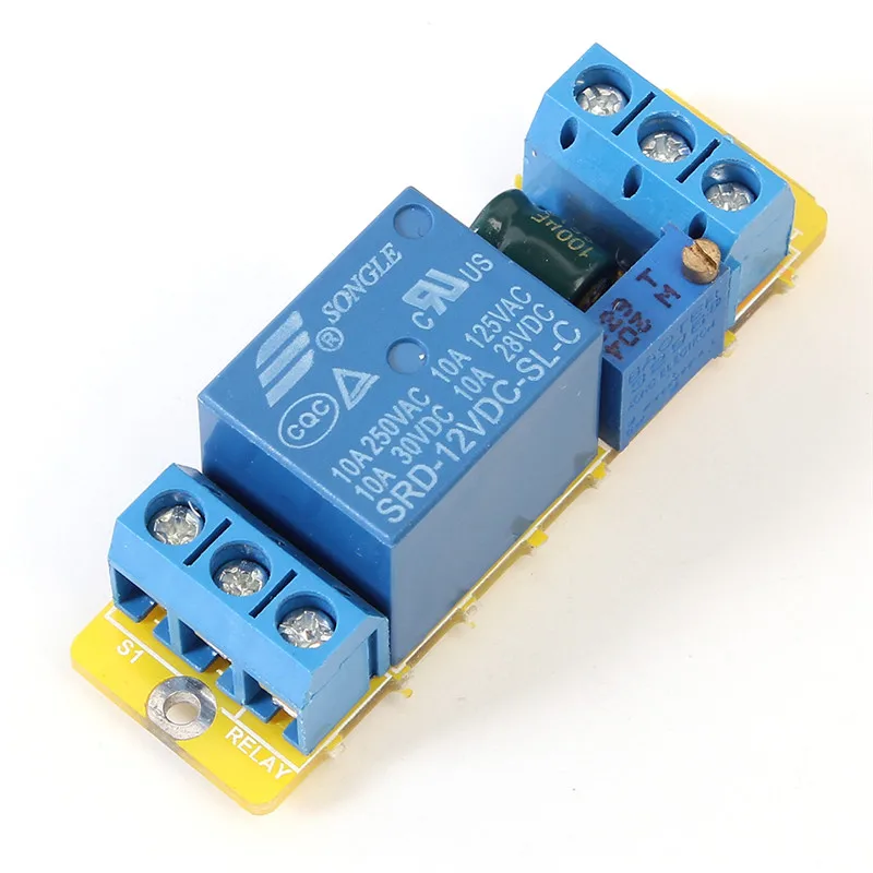 NE555 Single Channel Delay Timer Switch Module Delay Relay Board Power