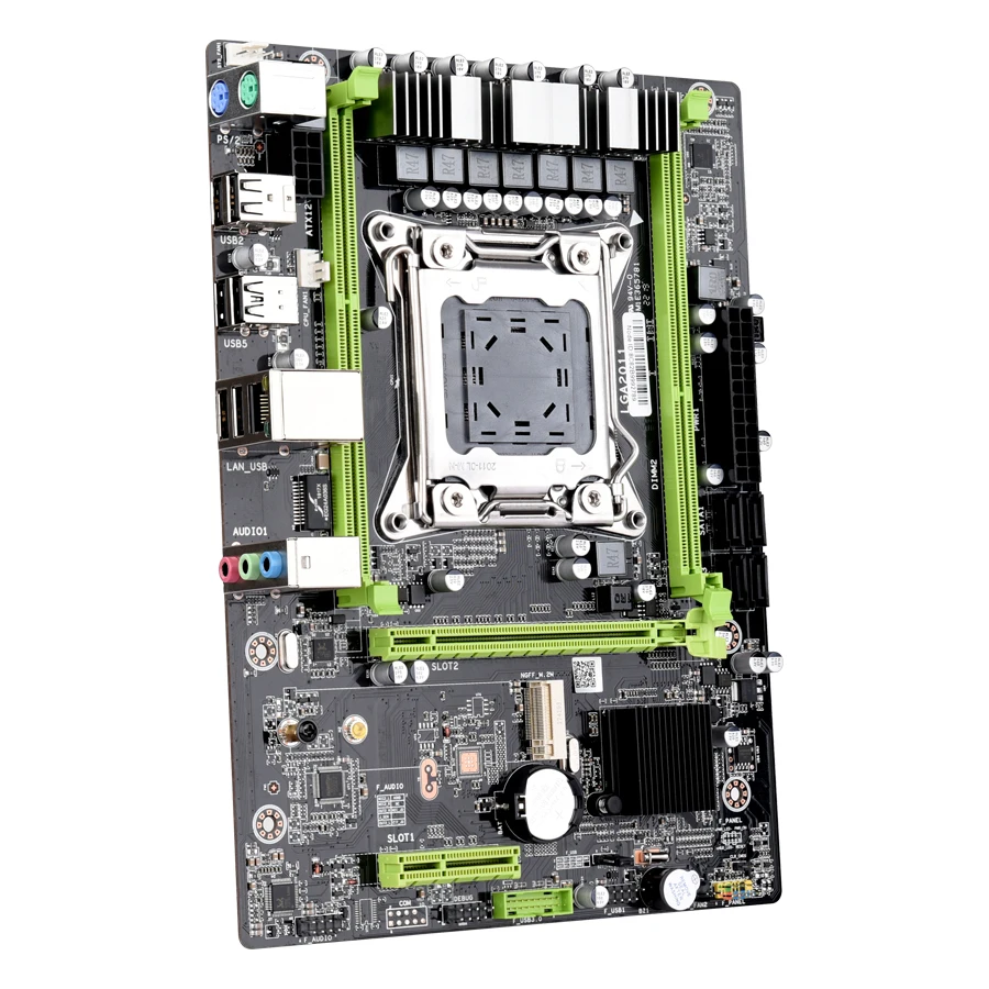 Kllisre X79 M2 материнская плата LGA2011 ATX USB2.0 SATA3 PCI-E NVME M.2 SSD поддержка памяти REG ECC и процессор Xeon E5