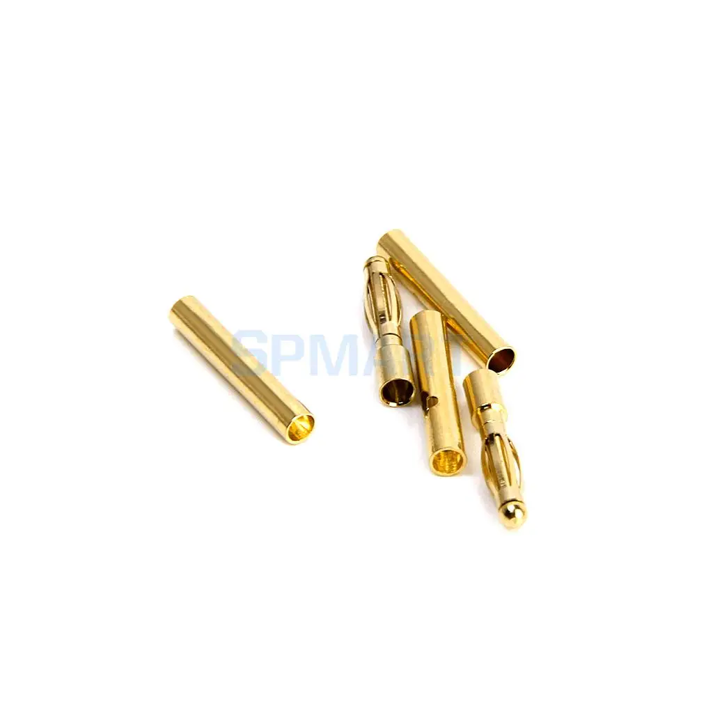 Professional 20 Pairs 2mm Gold-Plated Banana Plug Motor Electronic Connector Male Female Parts