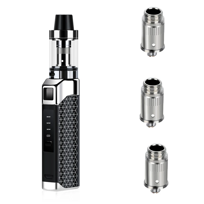 

Electronic cigarette mini 80W Vape MK Kit Vapor 1300Ahm build-in battery Huge 0.35ohm LED screen
