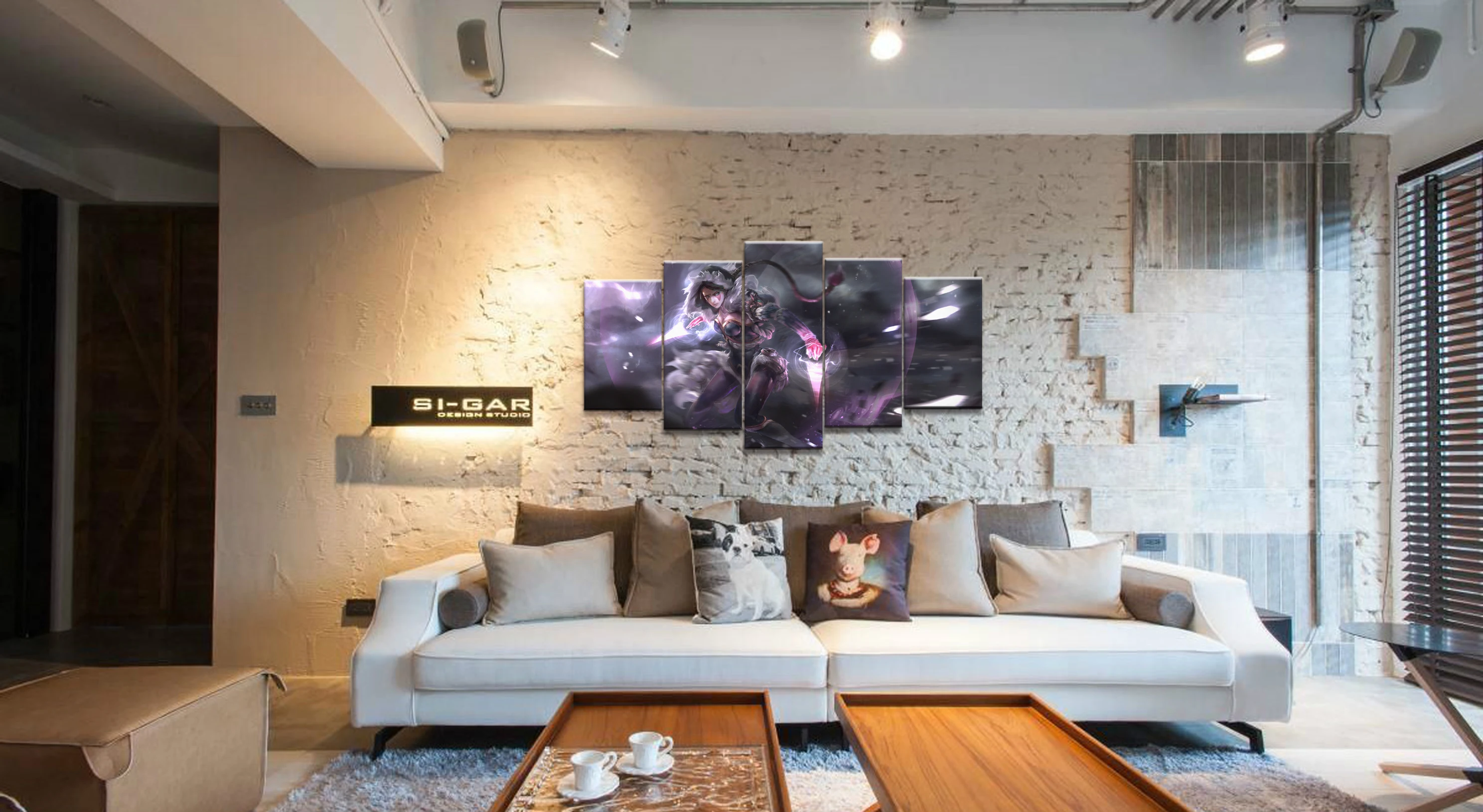  Wall Art Game Poster 5 Pieces DOTA 2 Poster Printed Canvas Painting Pictures Modern Painting On Can