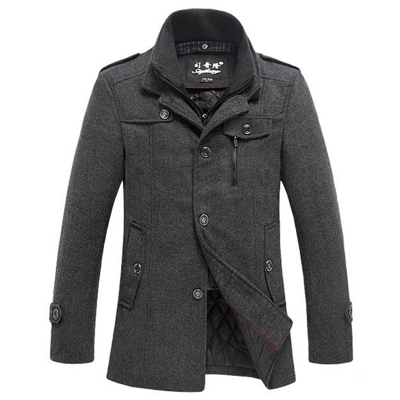 Wholesale Mens Pea Coat Love this coat. Will be perfect for Winter as quite thick. Very pretty and looks lovely on. Gorgeous Lapel Long Sleeves Double Breasted Solid Color Good Cut Bowtie Cuff Decorated Woolen Blend Pea Coat For Women.