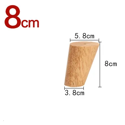 4pcs/lot Solid Wood Furniture Legs Nordic Style TV Cabinet Sofa Table Chair Support Feet Leg Oak Wooden Furniture Accessories - Цвет: B1