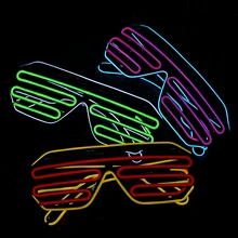 Новинка светодиодный мигающий светящийся Rave Festival неоновые вечерние ночной Светильник из проволоки украшение на Хэллоуин, свадьбу, день рождения