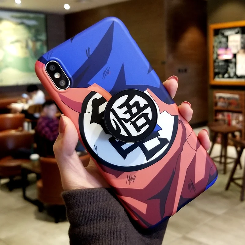 

soft silicon new Dragon Ball Super Son Goku phone cases for iphone 6 S plus 7 7plus 8 8plus X XS XR MAX stand Martial cover