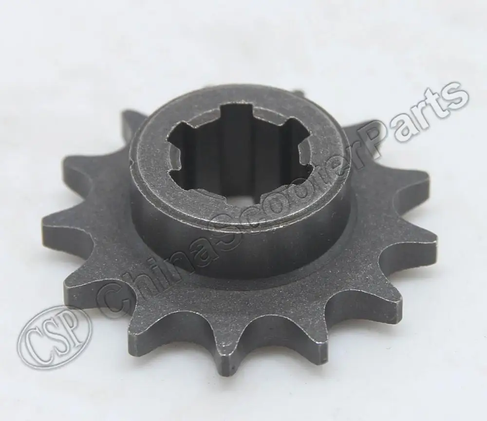 13T T8F 11 13 14 17 19 20 Tooth 11T 13T 14T 17T 19T 20T front sprocket 2 stroke 47cc 49cc mini moto pocket atv dirt bike - Цвет: 13T