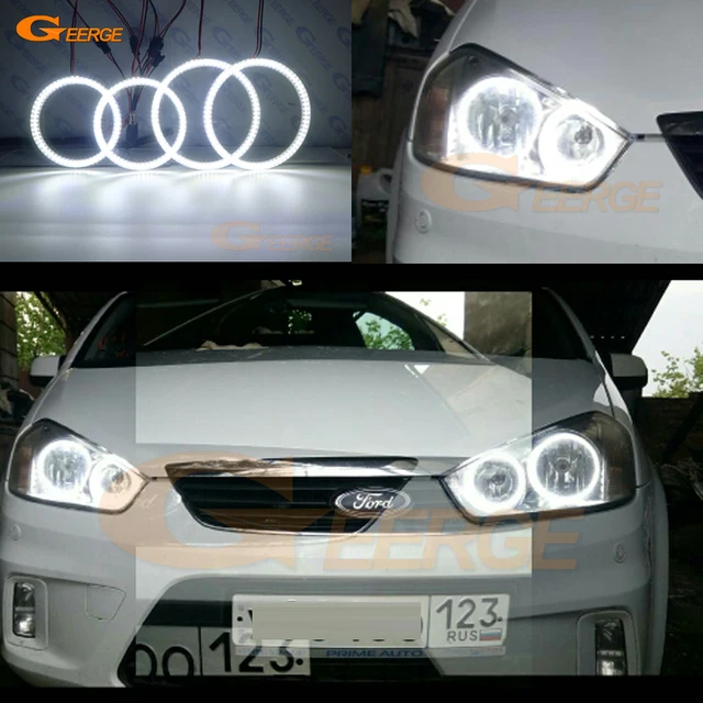 For Ford C Max Mki 2008 2009 2010 Halogen Headlight Excellent Ultra For Ford C Max Mki 2008 2009 2010 Halogen Headlight Excellent Ultra Bright Illumination Smd Led Angel Eyes Kit Drl