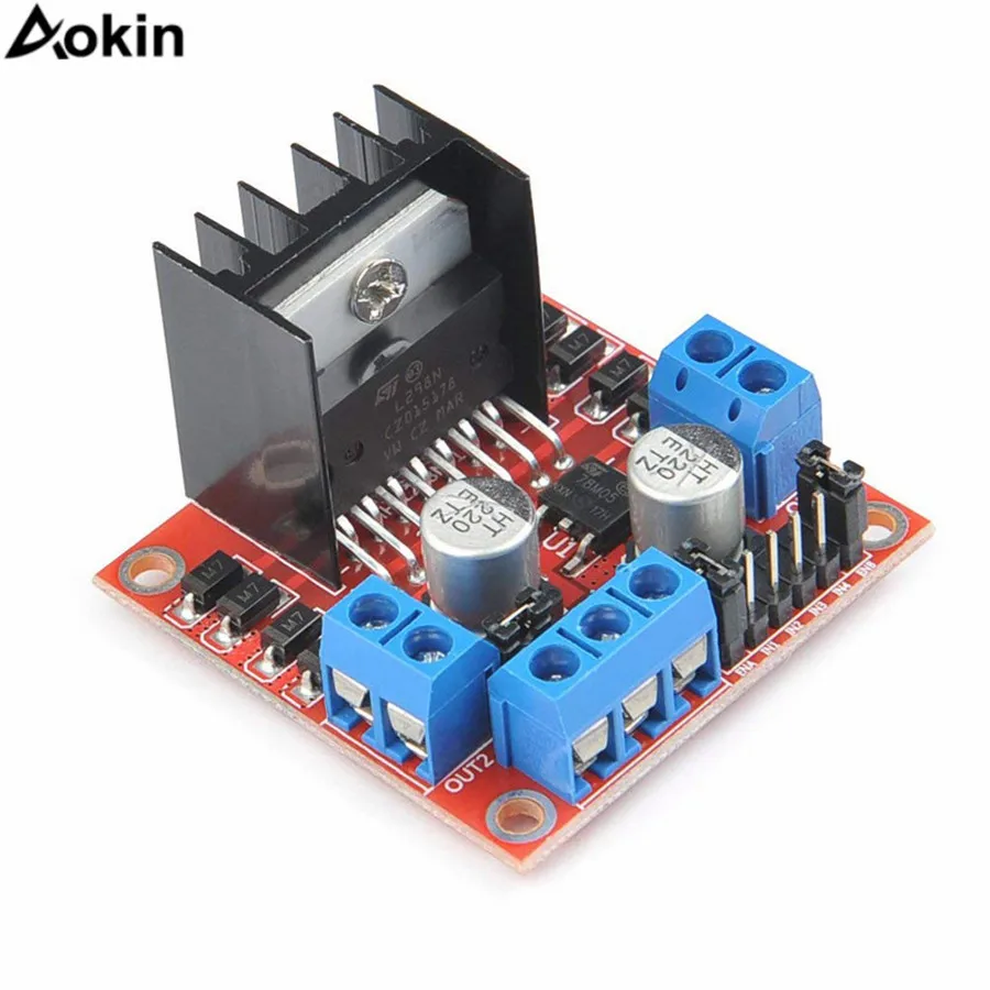 

L298N driver board module L298 stepper motor smart car robot breadboard peltier High Power 1 pc L298N driver board module