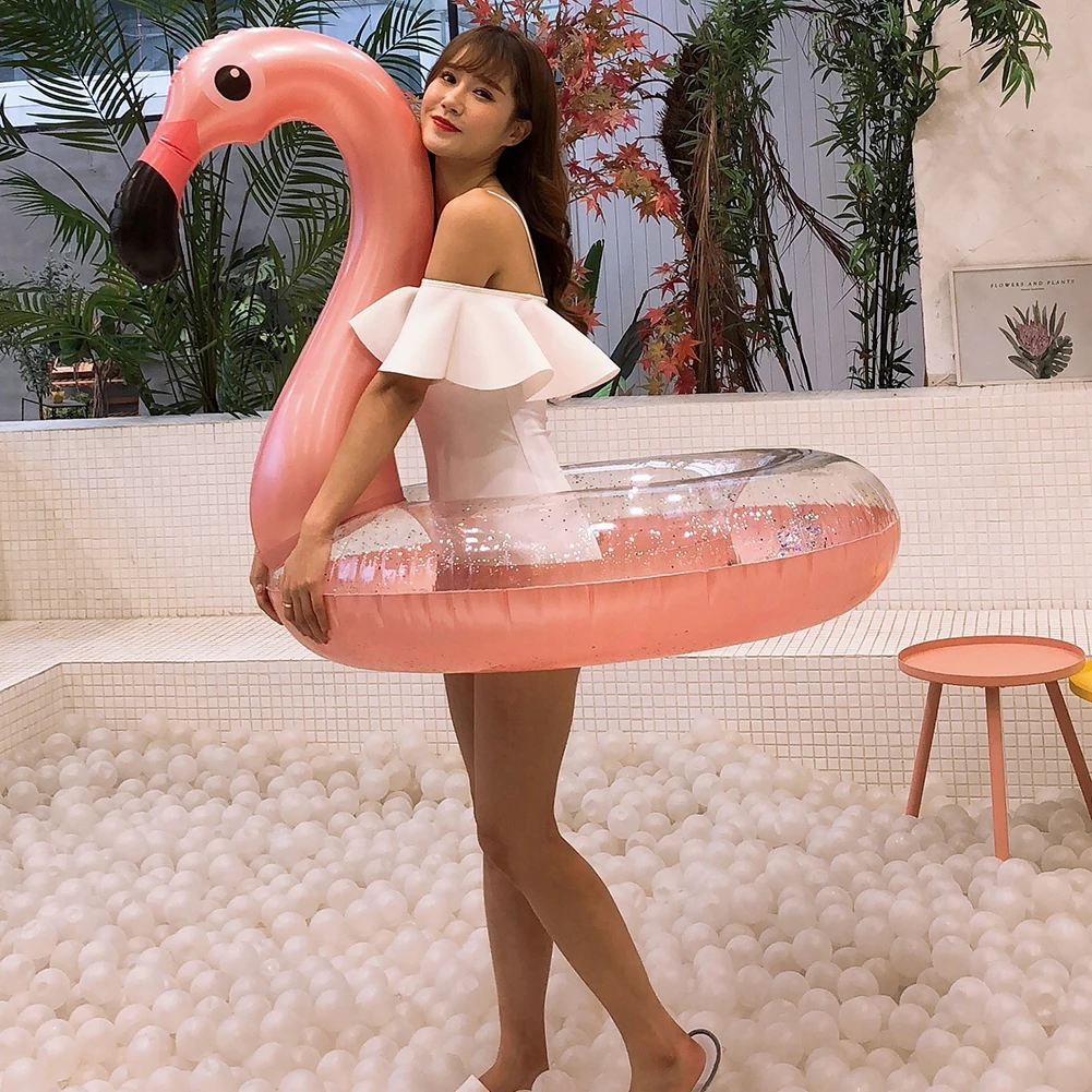 Лидер продаж надувной плавательный круг фламинго для бассейна, погружаемый в воду ряд спасательный круг воды игрушка