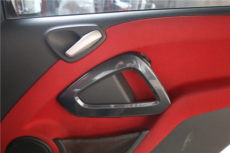 

For Smart Fortwo 2009-2014 Interior Decoration Outlet Auto Styling Accessories Steering Wheel ABS Car Stickers 3D