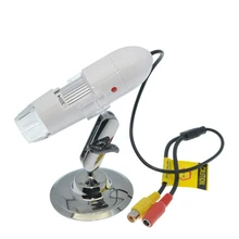 Практическая Электроника USB ТВ/AV интерфейс 8 светодиодный цифровой камера микроскоп эндоскопа Лупа 25X~ 400X увеличение мера